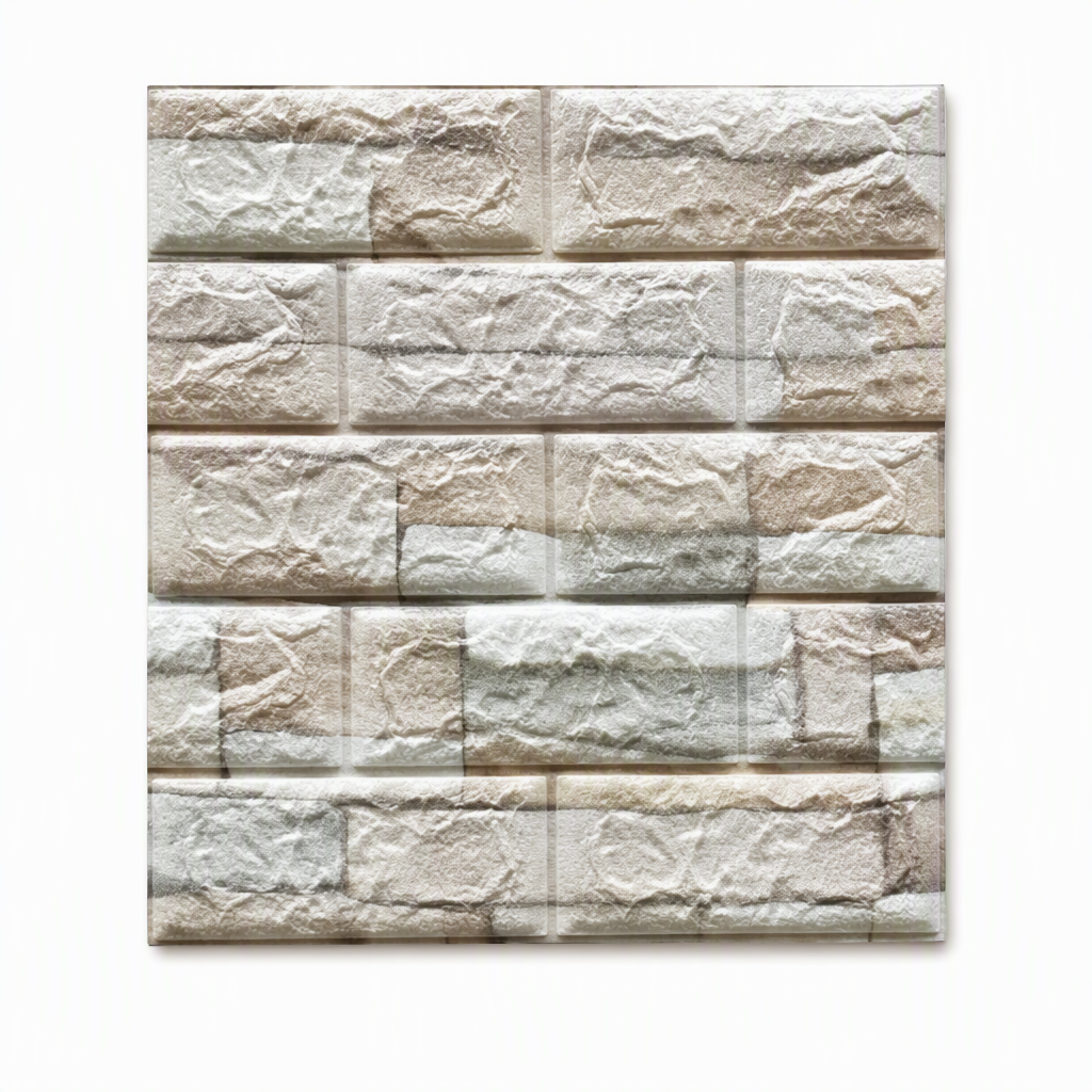 🧱 50% OFF! 🏡 Self-Adhesive 3D Tile Panels – Brick texture, waterproof & 16 colours ✨