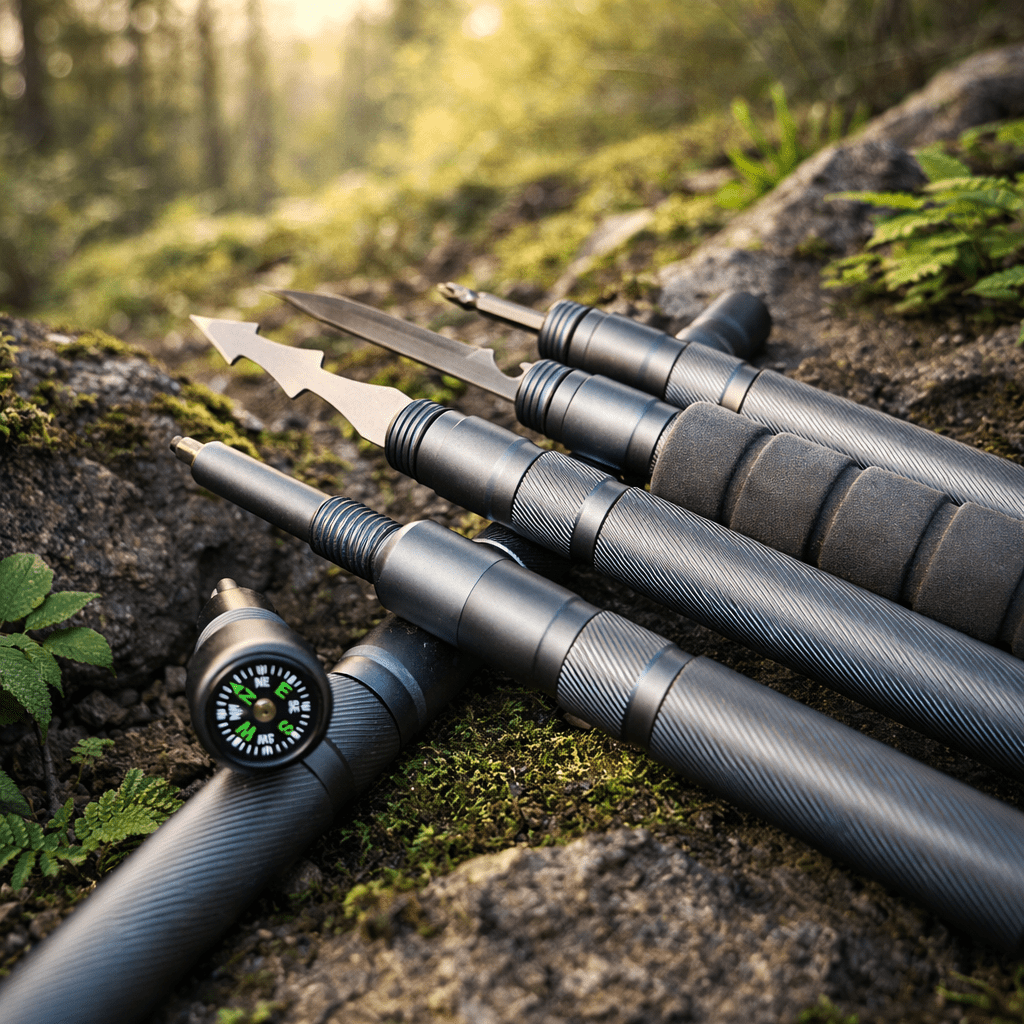 Tervizo™ Tactical Trekking Staff — Detachable Survival System
