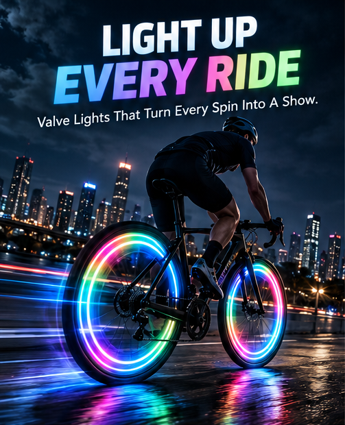 Tervizo™ – Motion-Activated LED Bike Valve Lights