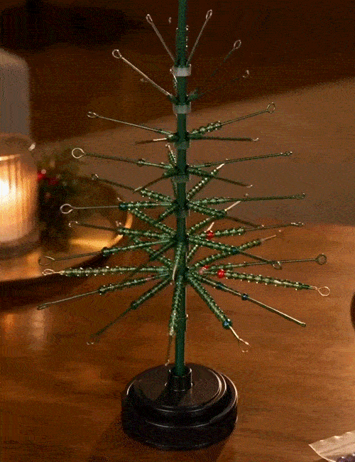 🛒60% OFF !! 🎄DIY Glowing Beaded Christmas Tree – Handmade Holiday Decor with Lights