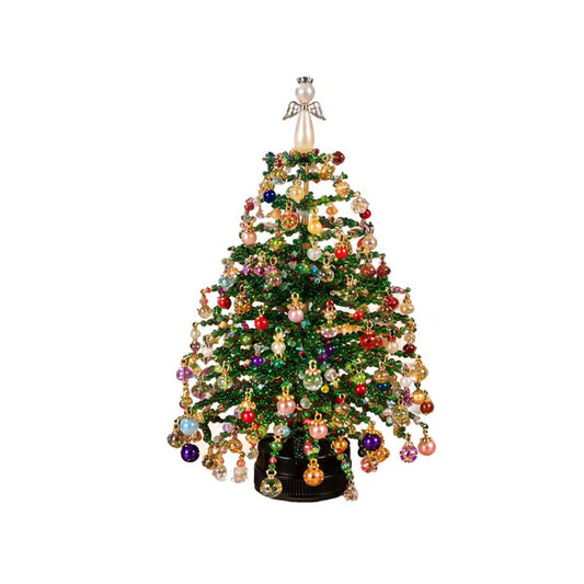 🛒60% OFF !! 🎄DIY Glowing Beaded Christmas Tree – Handmade Holiday Decor with Lights