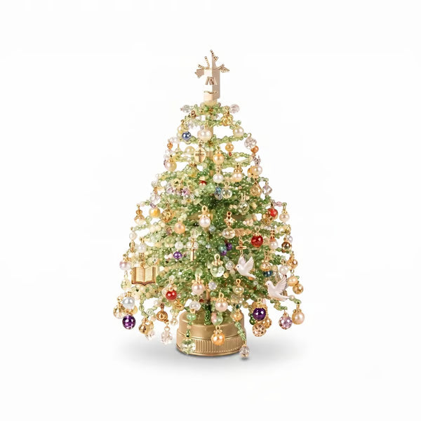 🛒60% OFF !! 🎄DIY Glowing Beaded Christmas Tree – Handmade Holiday Decor with Lights